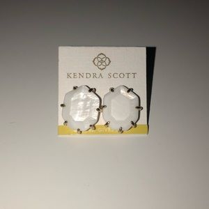 Kendra Scott White Morgan Earrings